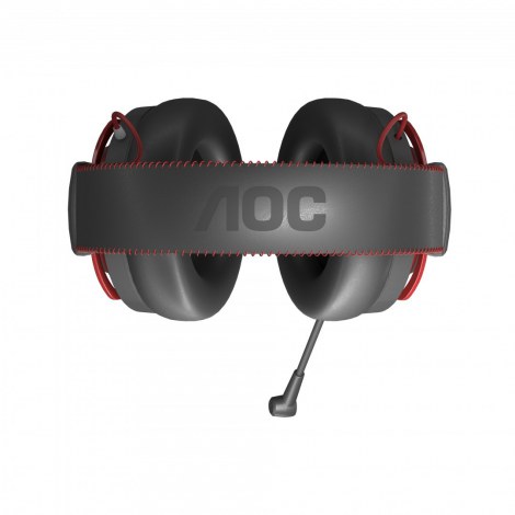 AOC Gaming Headset GH401 Microphone, Black/Red, Wireless/Wired - 7